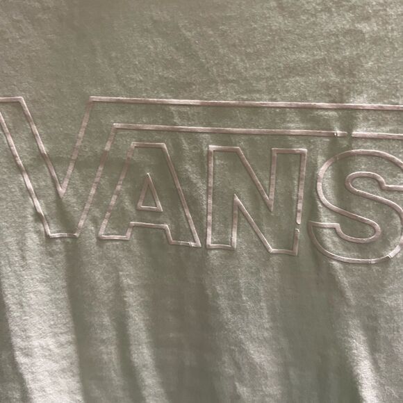 Vans Pale Green Slim Fit T-Shirt Small #109 - Picture 2 of 6